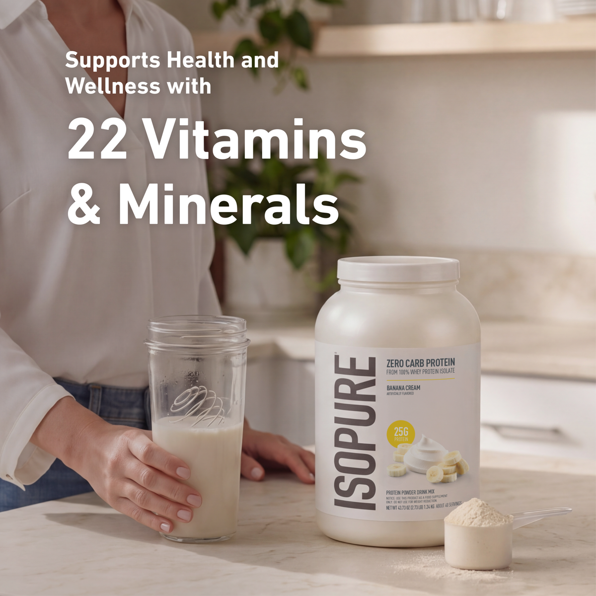 ISOPURE Flavored Protein for Delicious & Vibrant 3 LB